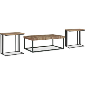 Bellwick Coffee Table and 2 Chairside End Tables