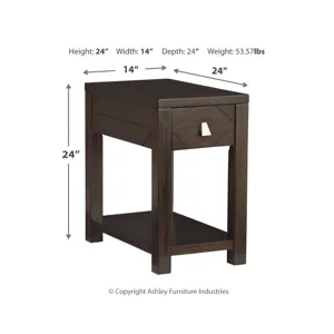 Tariland Chairside End Table