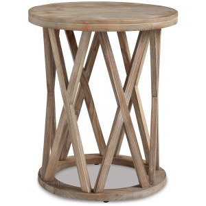 GLASSLORE ROUND END TABLE