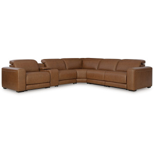 Rally-Up 6-Piece Power Reclining Sectional with Console