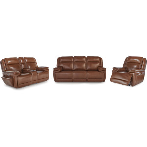Healy Pier Power Reclining Sofa, Loveseat and Recliner
