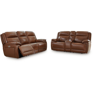 Healy Pier Power Reclining Sofa and Loveseat