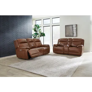 Healy Pier Power Reclining Sofa and Loveseat