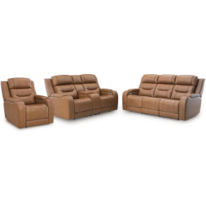 Knightington Power Reclining Sofa, Loveseat and Recliner