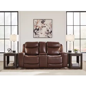 Momentum Moves Power Reclining Loveseat with Console