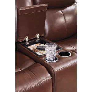 Momentum Moves Power Reclining Loveseat with Console