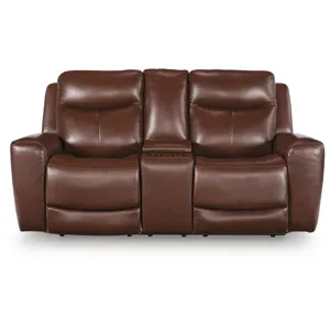 Next Move Power Reclining Loveseat with Console