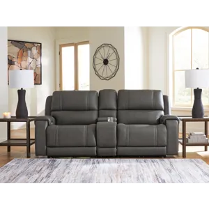 5Z-Harrenhurst 3-Piece Power Reclining Sectional Loveseat with Console