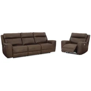 Roman Power Reclining Sofa and Recliner