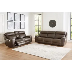 Roman Power Reclining Sofa and Loveseat