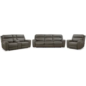 Roman Power Reclining Sofa, Loveseat and Recliner