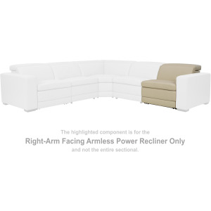 Texline Right-Arm Facing Armless Power Recliner