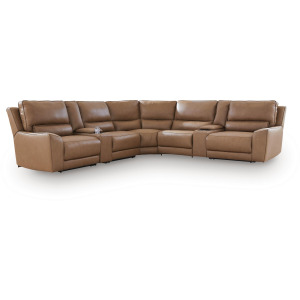Silverbrooke 7-Piece Reclining Sectional with Storage Consoles
