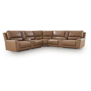Silverbrooke 7-Piece Reclining Sectional with Storage Consoles