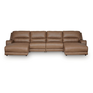 DeepWakes 4-Piece Power Reclining Sectional with Chaise