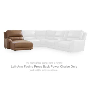 Silverbrooke Left-Arm Facing Press Back Power Chaise