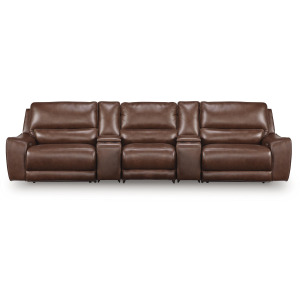 Silverbrooke 5-Piece Reclining Sectional with Storage Consoles