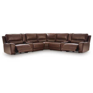 Silverbrooke 7-Piece Reclining Sectional with Storage Consoles