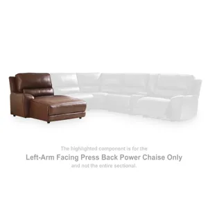 Silverbrooke Left-Arm Facing Press Back Power Chaise