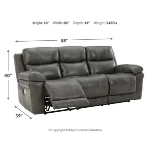 Edmar Power Reclining Sofa, Loveseat and Recliner