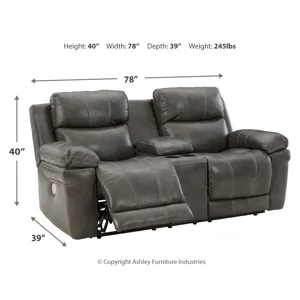 Edmar Power Reclining Sofa, Loveseat and Recliner