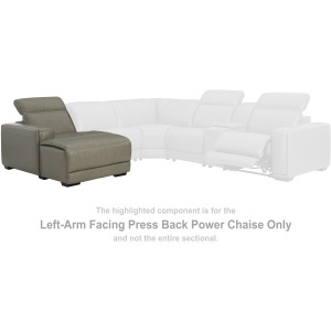 Correze Left-Arm Facing Press Back Power Chaise