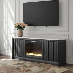 Cadmori 63\" TV Stand with Electric Fireplace
