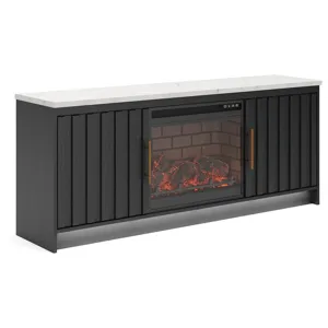 Cadmori 63\" TV Stand with Electric Fireplace