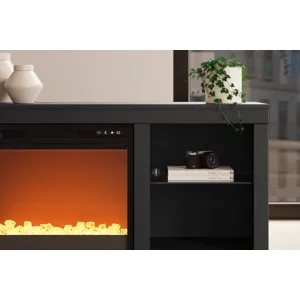 Cayberry 64" TV Stand with Electric Fireplace