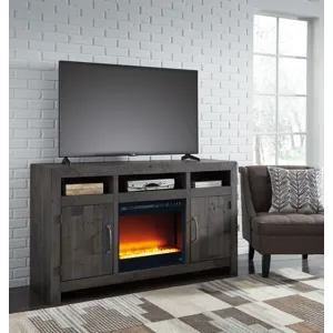 Mayflyn Large TV Stand with Fireplace