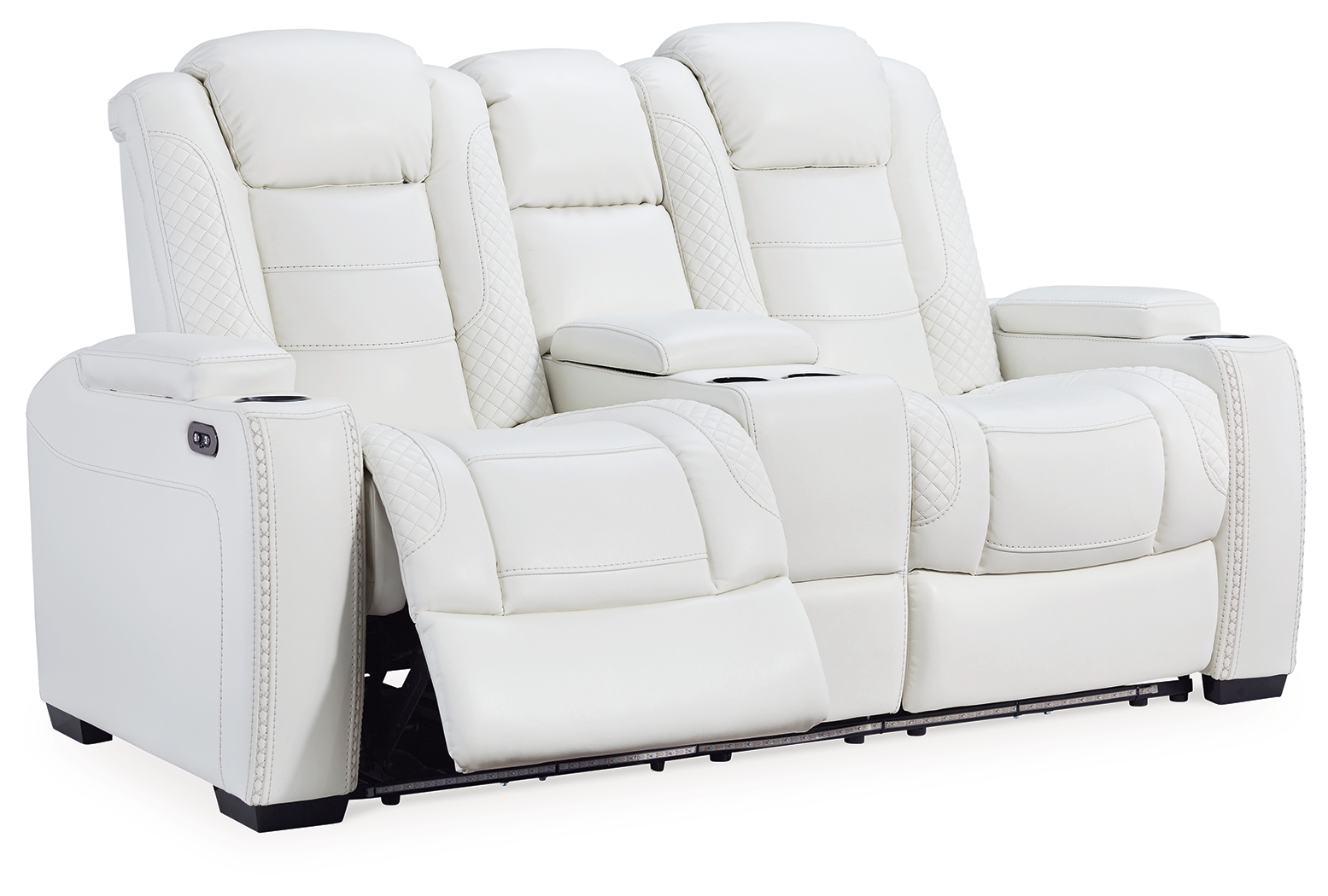 Party Time Power Reclining Loveseat with Console 3700418 by Signature