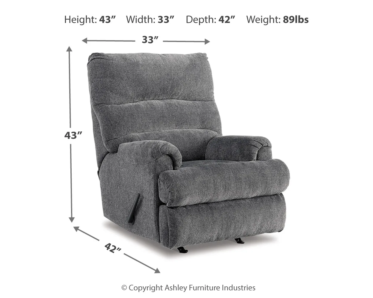 thumbnail image 2 of Universal Heavy-Duty Metal Sofa Chair Recliner Release Pull Handle Replacement Parts For Recliner Handle Size 3x35inch 87664230 2 of 9