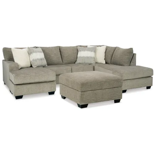 Creswell 2-Piece Sectional with Ottoman