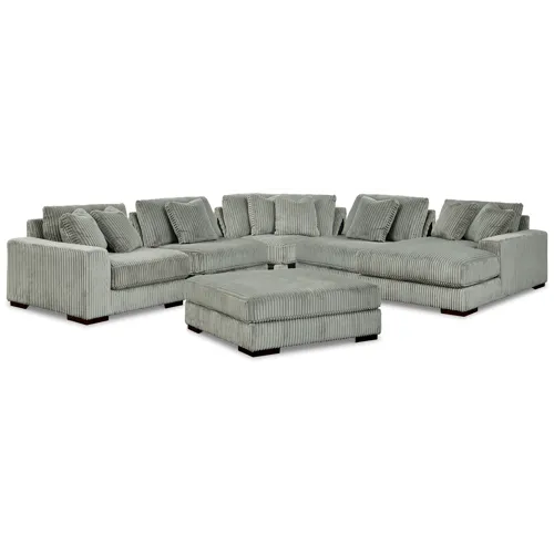 Lindyn 5-Piece Sectional and Ottoman