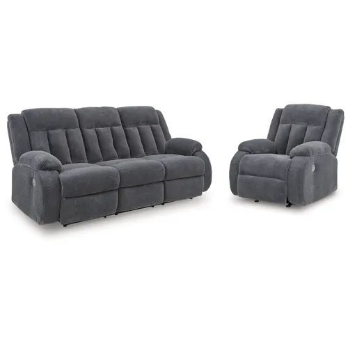 Greely Bend Power Reclining Sofa and Power Recliner
