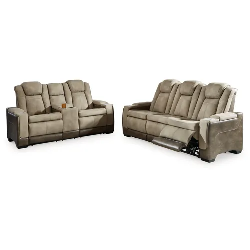 Next-Gen DuraPella Power Reclining Sofa and Loveseat