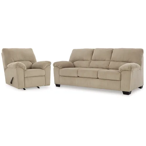 SimpleJoy Sofa and Recliner