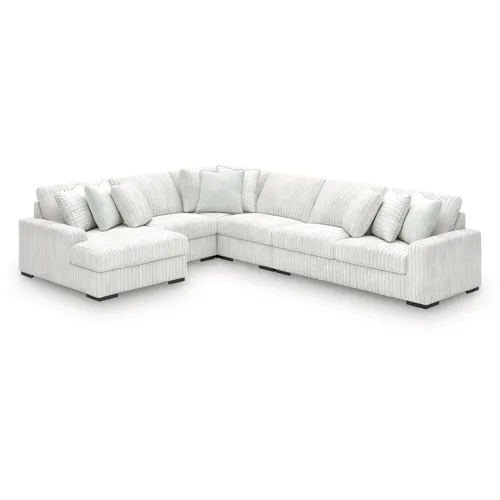 Stupendous 5-Piece Sectional with Chaise