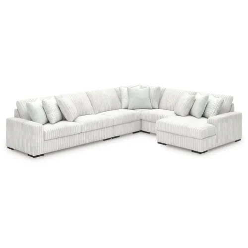 Stupendous 5-Piece Sectional with Chaise