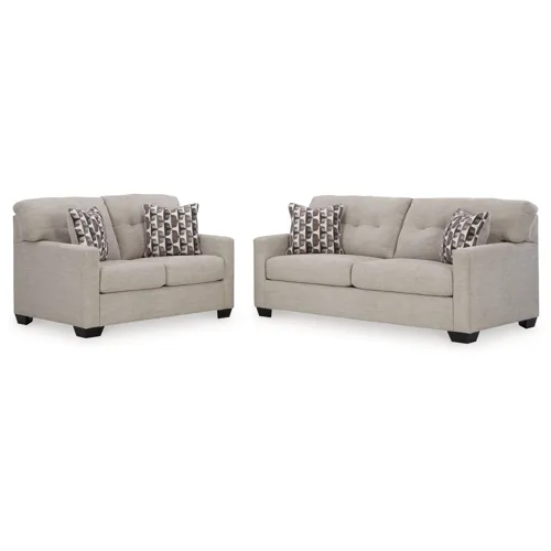 Mahoney Full Sofa Sleeper and Loveseat