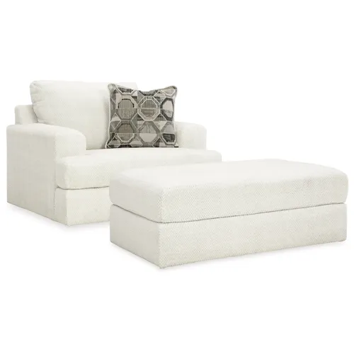 Karinne Oversized Chair and Ottoman