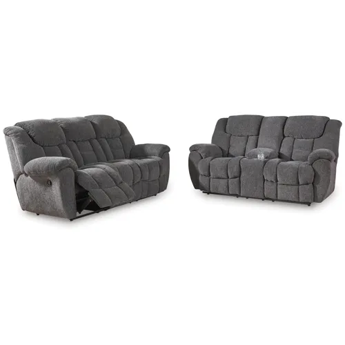 Foreside Reclining Sofa and Loveseat