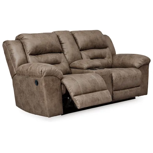 Stoneland Reclining Loveseat with Console