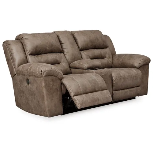 Stoneland Power Reclining Loveseat with Console