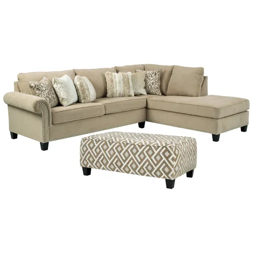 Dovemont 2-Piece Sectional with Ottoman
