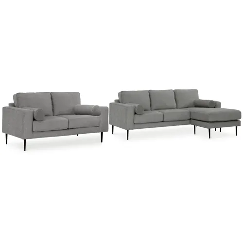 Hazela Sofa Chaise and Loveseat