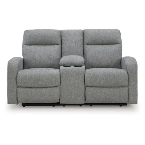 Gauntlet Reclining Loveseat with Console