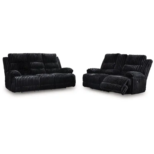 Rhine Falls Power Reclining Sofa and Loveseat