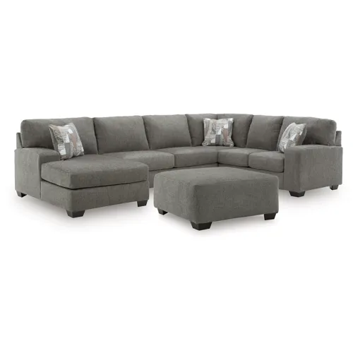 Clarington 3-Piece Sectional and Oversized Ottoman