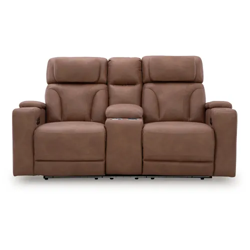 Clean-Slate Power Reclining Loveseat with Console